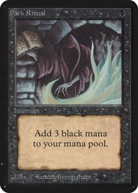 Dark Ritual, Alpha Edition