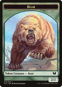 Bear // Spider Double-Sided Token, Commander 2015