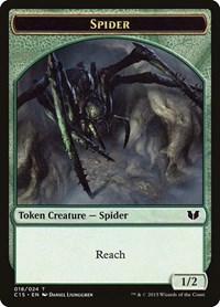 Spider // Dragon Double-Sided Token, Commander 2015
