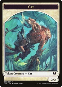 Cat // Zombie Double-Sided Token, Commander 2015