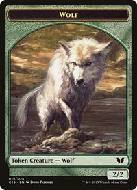 Wolf // Zombie Double-Sided Token, Commander 2015