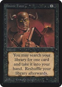 Demonic Tutor, Alpha Edition