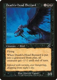 Death's-Head Buzzard, Scourge