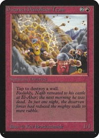 Dwarven Demolition Team, Alpha Edition