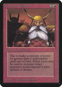 Dwarven Warriors, Alpha Edition