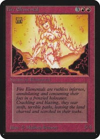 Fire Elemental, Alpha Edition