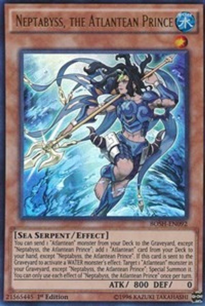 Neptabyss, the Atlantean Prince, 1st-edition, front