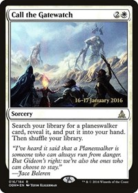 Call the Gatewatch, Prerelease Cards