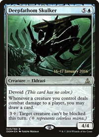 Deepfathom Skulker, Prerelease Cards
