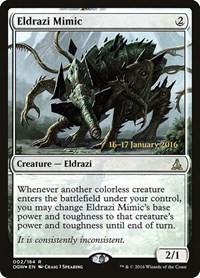 Eldrazi Mimic, Prerelease Cards