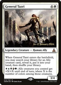 General Tazri, Prerelease Cards
