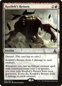 Kozilek's Return, Prerelease Cards