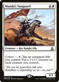 Munda's Vanguard, Prerelease Cards