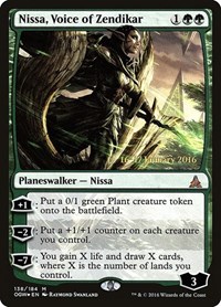 Nissa, Voice of Zendikar, Prerelease Cards