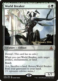 World Breaker, Prerelease Cards