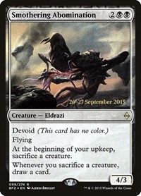 Smothering Abomination, Prerelease Cards