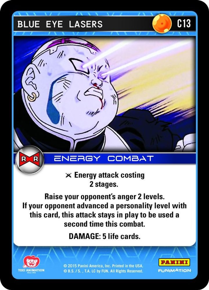 Blue Eye Lasers, Standard, front