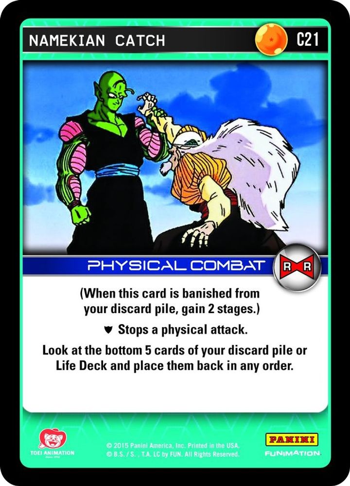 Namekian Catch, Standard, front