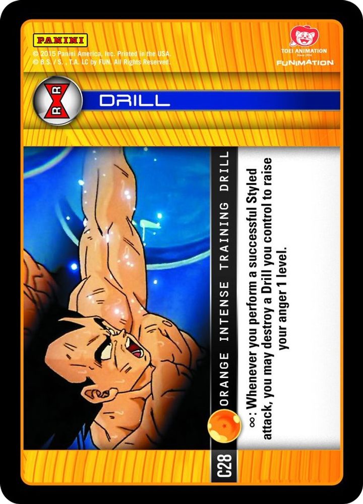 Orange Intense Training Drill, Standard, front