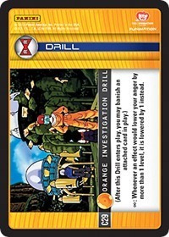 Orange Investigation Drill, Standard, front