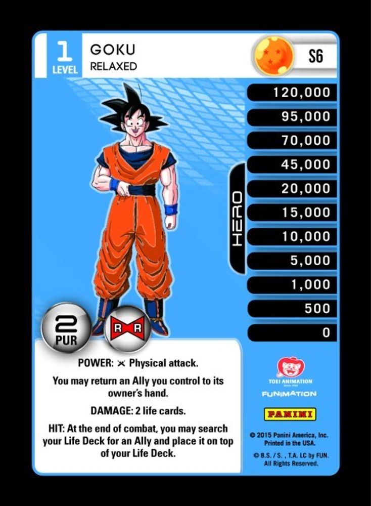 Goku - Relaxed (High Tech Foil), Foil, front