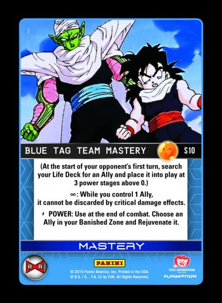 Blue Tag Team Mastery (Rainbow Parallel Foil), Standard, front