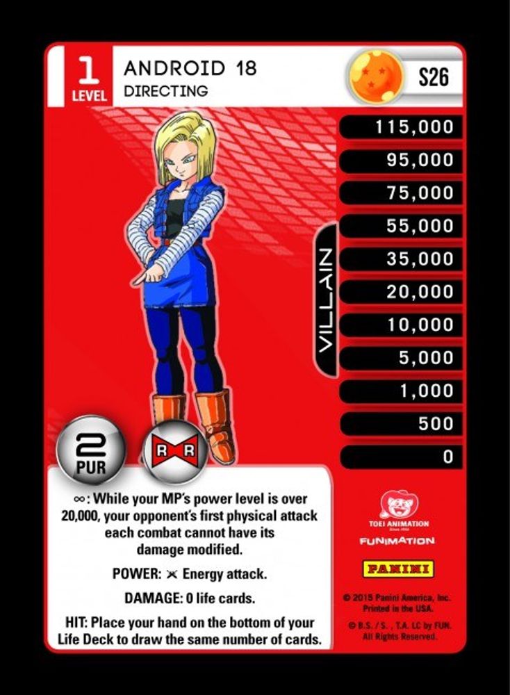 Android 18 - Directing (High Tech Foil), Foil, front