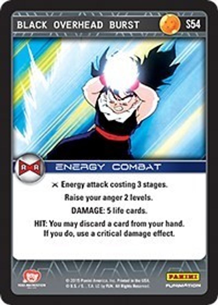 Black Overhead Burst, Standard, front