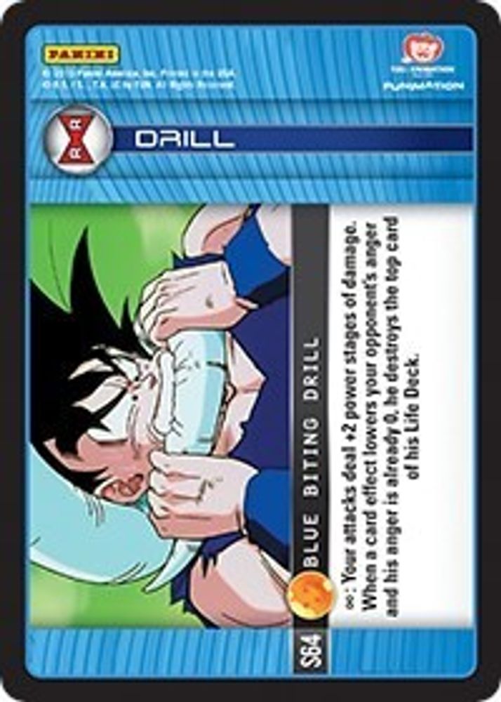 Blue Biting Drill, Standard, front