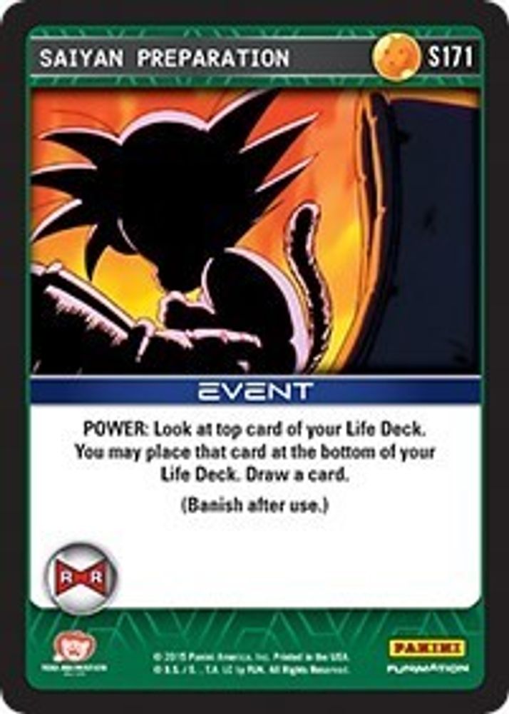 Saiyan Preparation, Standard, front