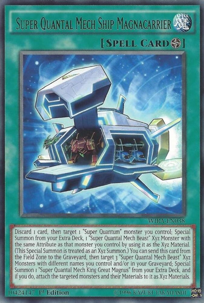 Super Quantal Mech Ship Magnacarrier, 1st-edition, front