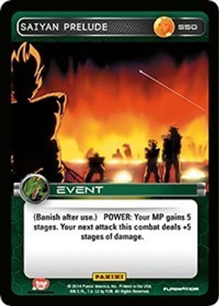 Saiyan Prelude, Foil, front