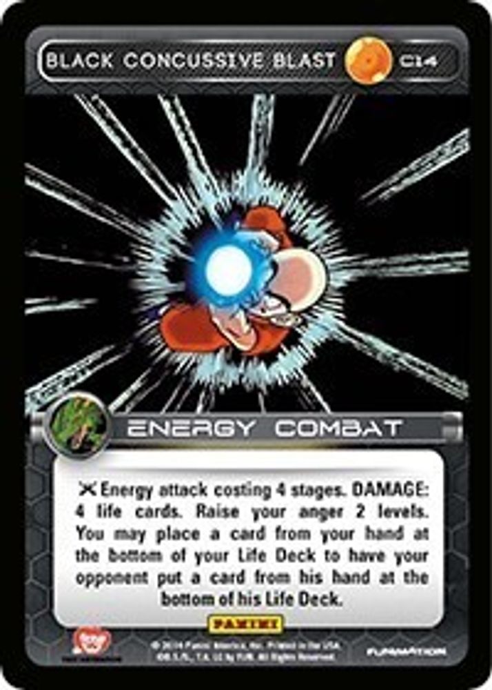 Black Concussive Blast, Standard, front