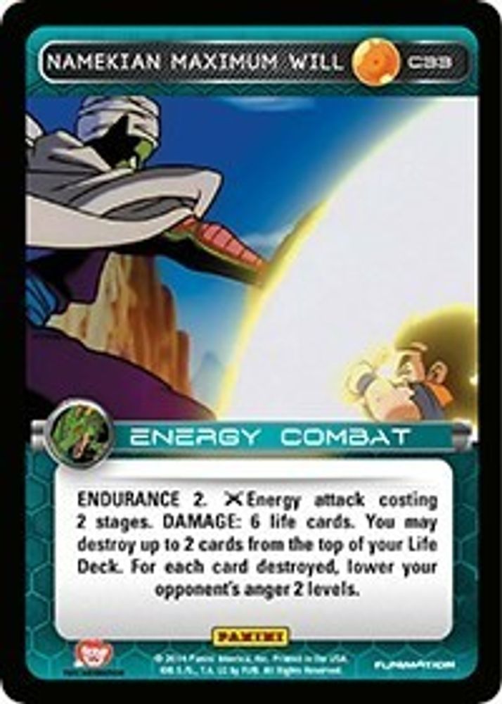 Namekian Maximum Will, Foil, front