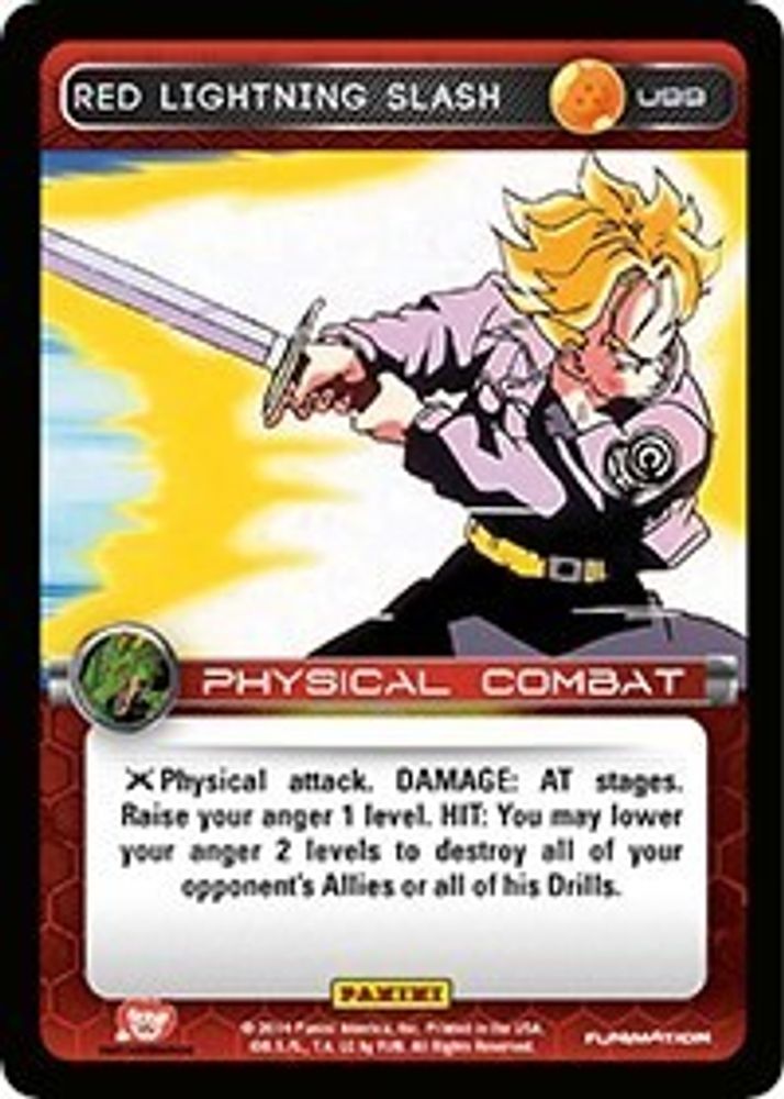 Red Lightning Slash, Standard, front