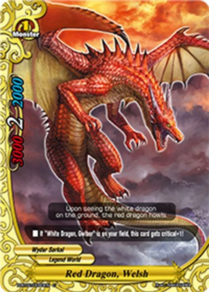 Red Dragon, Welsh, Standard, front