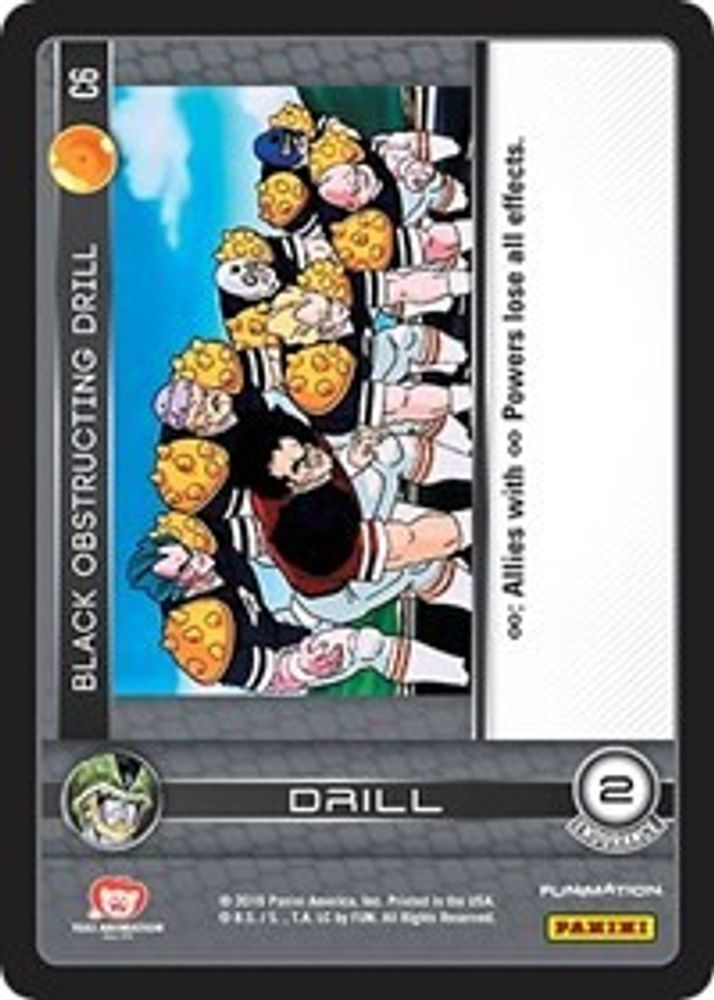 Black Obstructing Drill, Standard, front