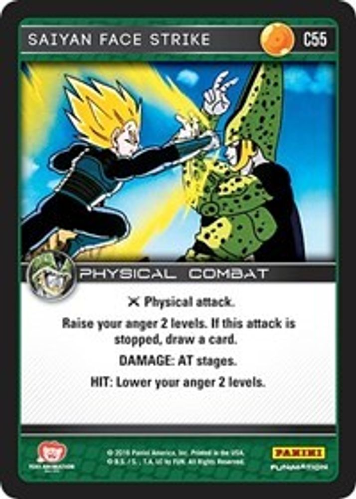 Saiyan Face Strike, Standard, front