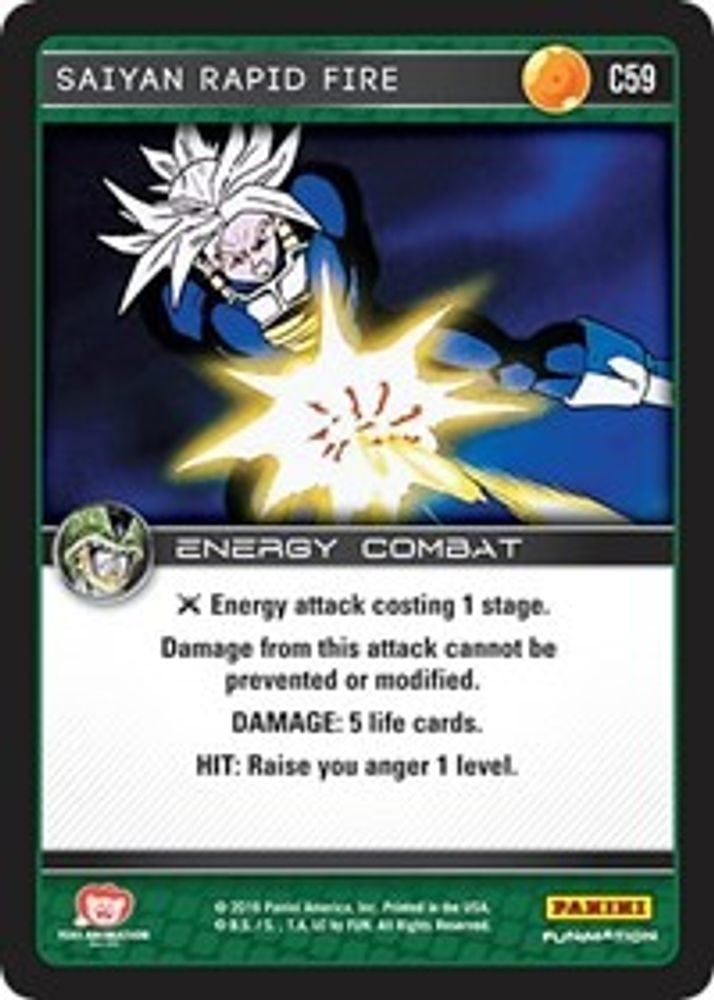 Saiyan Rapid Fire, Standard, front