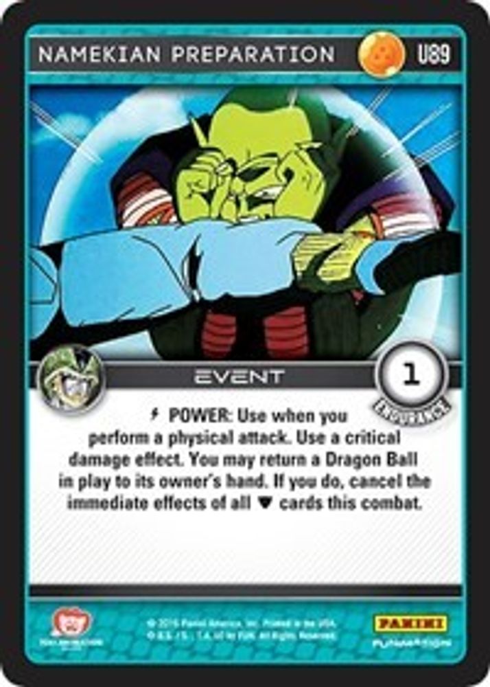 Namekian Preparation, Standard, front