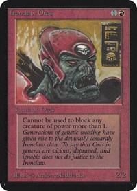 Ironclaw Orcs, Alpha Edition