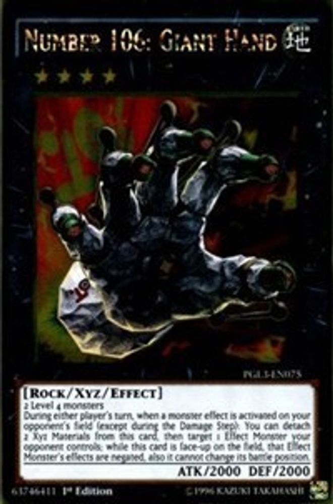 Number 106: Giant Hand, 1st-edition, front