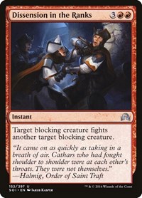 Dissension in the Ranks, Shadows over Innistrad