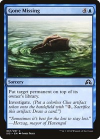 Gone Missing, Shadows over Innistrad
