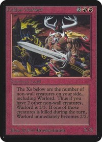 Keldon Warlord, Alpha Edition