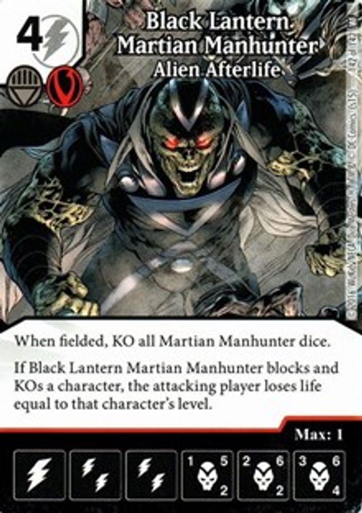 Black Lantern Martian Manhunter - Alien Afterlife, Standard, front