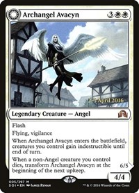 Archangel Avacyn, Prerelease Cards