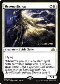 Bygone Bishop, Prerelease Cards