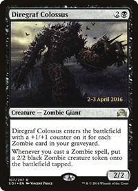 Diregraf Colossus, Prerelease Cards