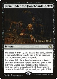 From Under the Floorboards, Prerelease Cards